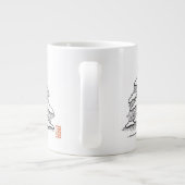 Snowy Evergreen Hot Cocoa Jumbo Mok (Achterkant)