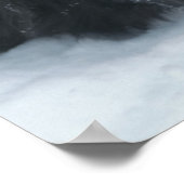 Snowy Faced Border Collie Dog Poster (Hoek)