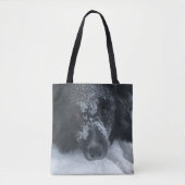 Snowy Faced Border Collie Dog Tote Bag (Voorkant)