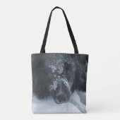 Snowy Faced Border Collie Dog Tote Bag (Achterkant)