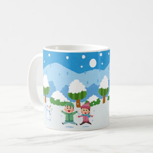 Snowy Fairytale Koffiemok (Voorkant links)
