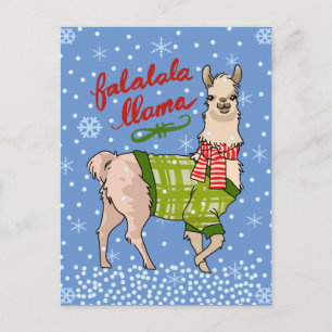 Snowy Falalala Llama Briefkaart