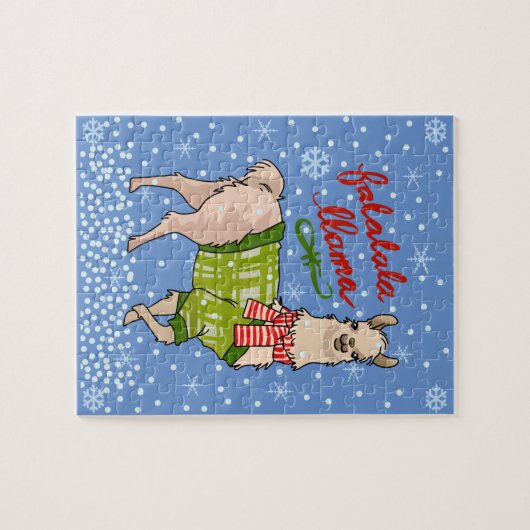 Snowy Falalala Llama Legpuzzel (Horizontaal)