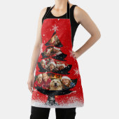 Snowy Family Photo Christmas Tree Schort (Insitu)