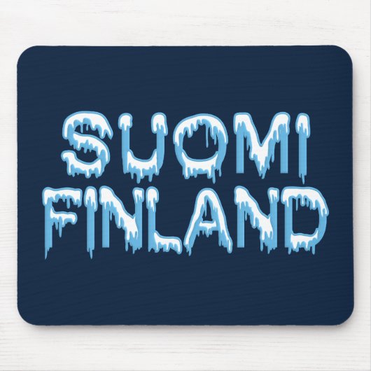 Snowy Finland mousepad Muismat (Voorkant)