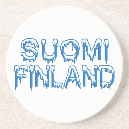 Snowy Finland onderzetter (Voorkant)