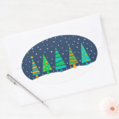 Snowy Fir Trees Stickers (Envelop)