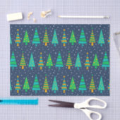Snowy Fir Trees Tissue Paper Tissuepapier (Craft)