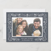 Snowy Foliage | Vakantieknopkaart Feestdagenkaart (Voorkant)