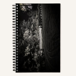 Snowy Forest at Night Notitieboek