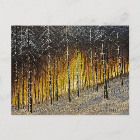 Snowy Forest Briefkaart (Voorkant)