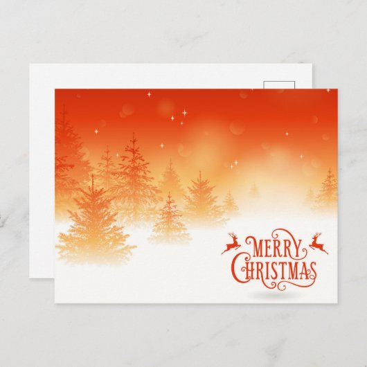 Snowy Forest Briefkaart (Voorkant / Achterkant)