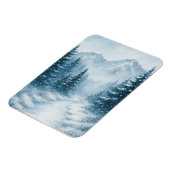 Snowy Forest Christmas Magnetic Magneet (Linkerzijde)