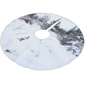 Snowy Forest Christmas Tree Skirt Kerstboom Rok (Gekanteld)