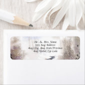 Snowy Forest - Herfst-Winter Wedding Return Addres Etiket (Insitu)