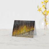 Snowy Forest Kaart (Gele Bloem)