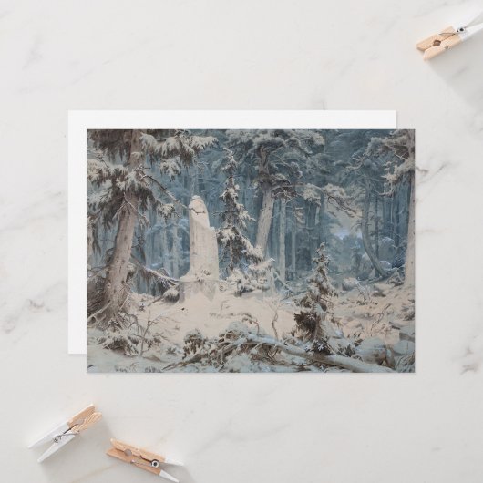 Snowy Forest Kaart (Voorkant / Achterkant in situ)