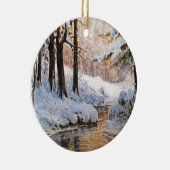 Snowy Forest Landscape, Walter Moras Keramisch Ornament (Rechts)