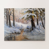 Snowy Forest Landscape, Walter Moras Legpuzzel (Horizontaal)