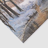 Snowy Forest Landscape, Walter Moras Tissuepapier (Detail)