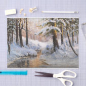 Snowy Forest Landscape, Walter Moras Tissuepapier (Craft)