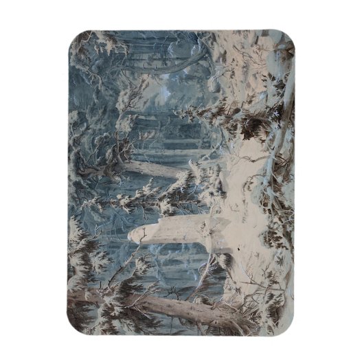 Snowy Forest Magneet (Verticaal)