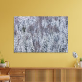 Snowy Forest, Mt. Rainier National Park Canvas Afdruk (Insitu (Woonkamer))