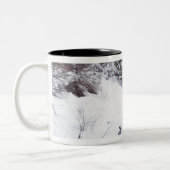 Snowy Forest Mug Tweekleurige Koffiemok (Links)
