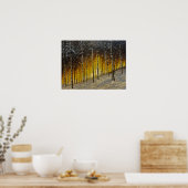 Snowy Forest Poster (Keuken)