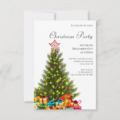 Snowy Forest Scenery Kerstfeest Kaart (Achterkant)