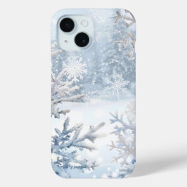 Snowy Forest Serenity Telefoon Case