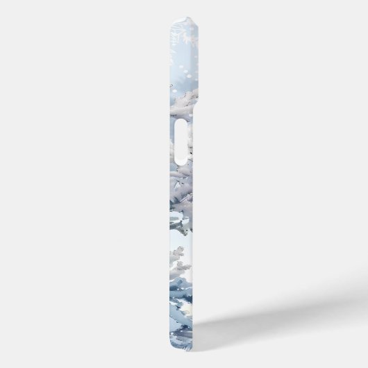 Snowy Forest Serenity Telefoon Case (Achterkant / Rechts)