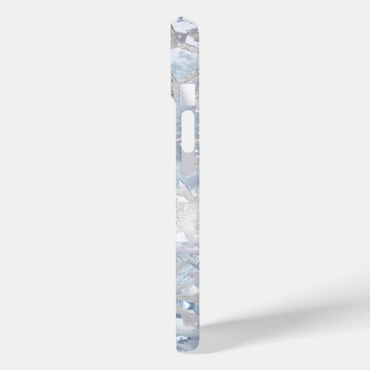 Snowy Forest Serenity Telefoon Case (Achterkant / Links)