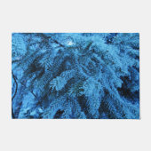 Snowy Forest Spruce Branches Deurmat (Voorkant)