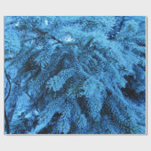 Snowy Forest Spruce Cadeaupapier (Vlak)
