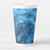 Snowy Forest Spruce Latte Mok (Voorkant)