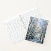 Snowy Forest Winter Path Walk-laptop Notitieboek (Binnen)