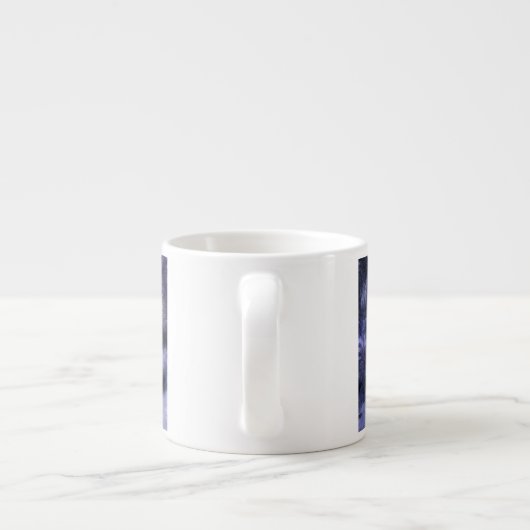 Snowy Forest Winter Wonderland Espresso Kop (Achterkant)