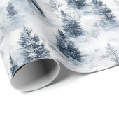 Snowy Forest Winter Wonderland Gift Wrapping Paper Cadeaupapier (Rol Hoek)