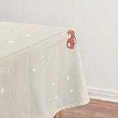 Snowy Forest Winter Woodland Christmas Bunny Bird Tafelkleed (Voorbeeld)