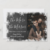 Snowy-fotokerstkaarten Zwangerschap Aankondiging (Voorkant)