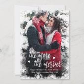 Snowy-fotokerstkaarten Zwangerschap Aankondiging (Voorkant)