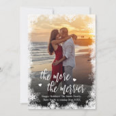 Snowy-fotokerstkaarten Zwangerschap Aankondiging (Voorkant)