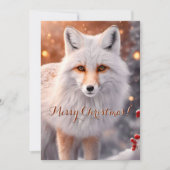 Snowy Fox op de Run Kerstmis (Voorkant)