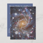 Snowy Galaxy  kerstkaart (Voorkant / Achterkant)