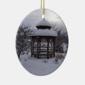 Snowy Gazebos Keramisch Ornament (Rechts)