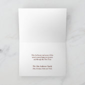 Snowy Gold Forest Kerstmis Feestdagen Kaart (Binnen)