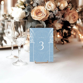 Snowy Gothic Winter Sprookjesblauw Kaart