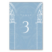 Snowy Gothic Winter Sprookjesblauw Kaart (Achterkant)