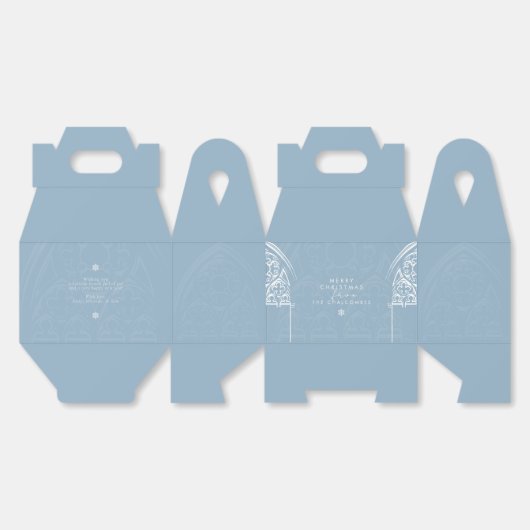 Snowy Gothic Winter Sprookjeskerstfeest Bedankdoosjes (Ongevouwen)